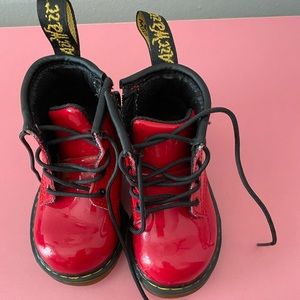 Doc martens patent leather toddler boots